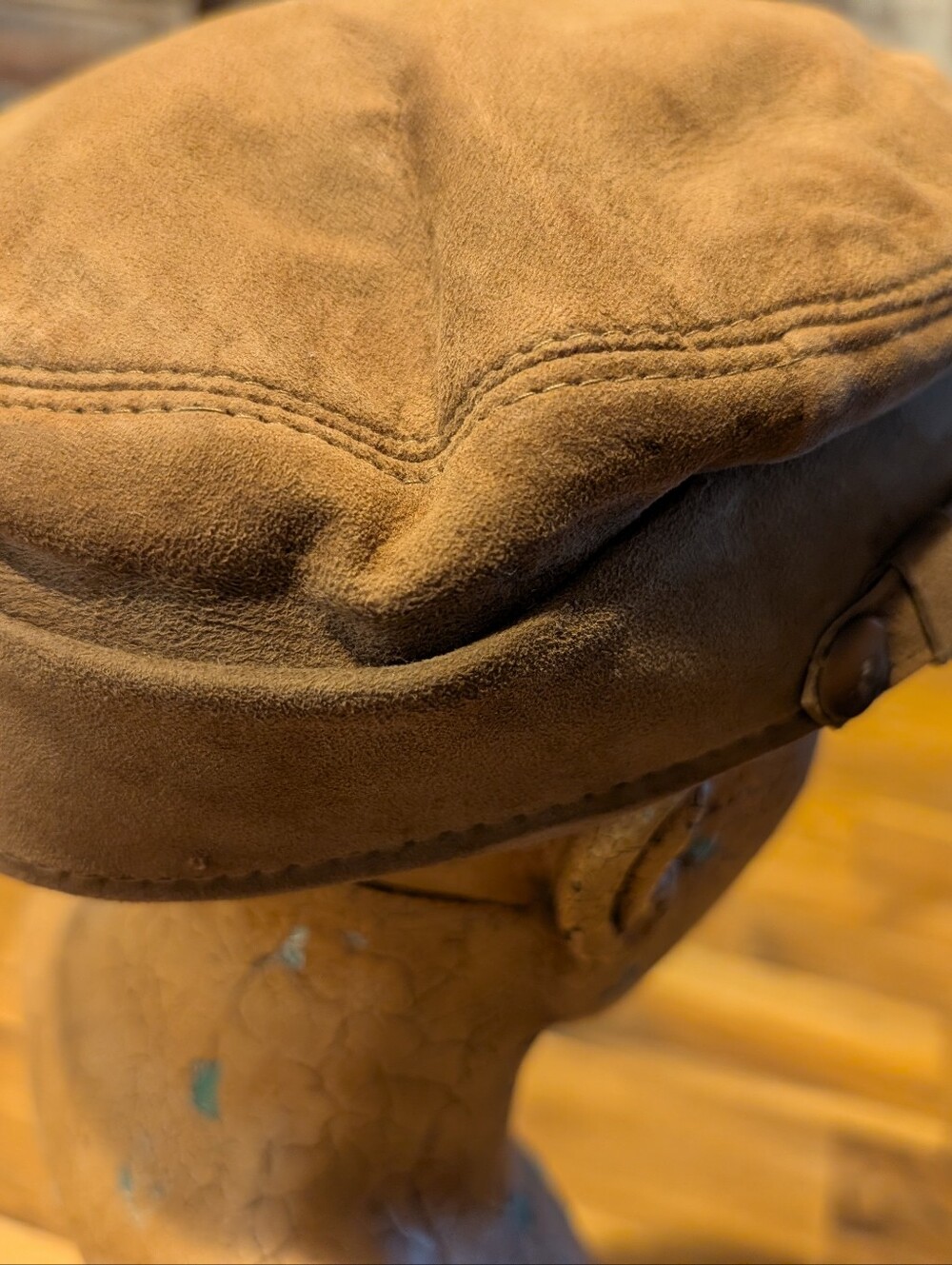 Vintage Olympia Prinz-heinrich Suede News Boy Cap - Picture 11 of 16